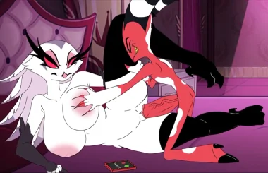 Blitso penetrates Stella with his big red cock while holding her tits
