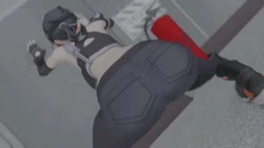 Grace Howard rebolando a bunda na parede