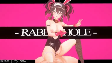 Hu Tao in Bunny Suit Taking Dick in Multiple Positions