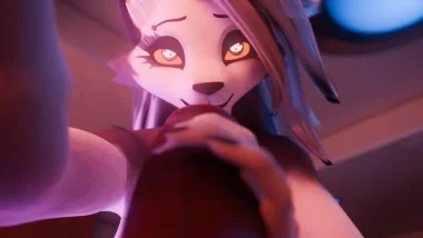 Loona is happy jerking off this big red dick