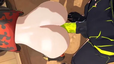 La verga gigante va directo al ano de Burnice White